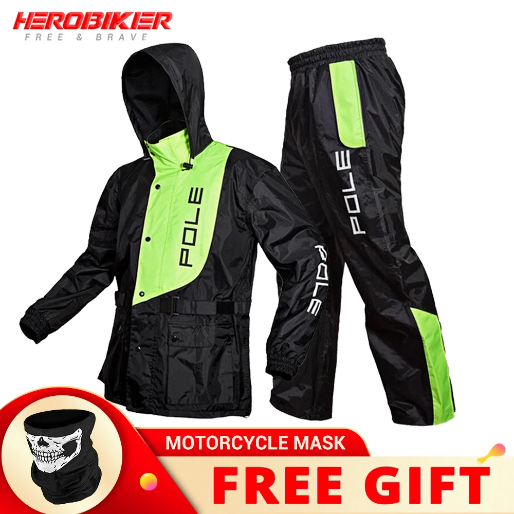 Motorcycle Raincoat Men Waterproof Rain Coat Outdoor Riding Protect Full-body Raincoat Rain Pants Suit Motorbike Rain Suits
Motorcycle Raincoat Men Waterproof Rain Coat Outdoor Riding Protect Full-body Raincoat Rain Pants Suit Motorbike Rain Suits