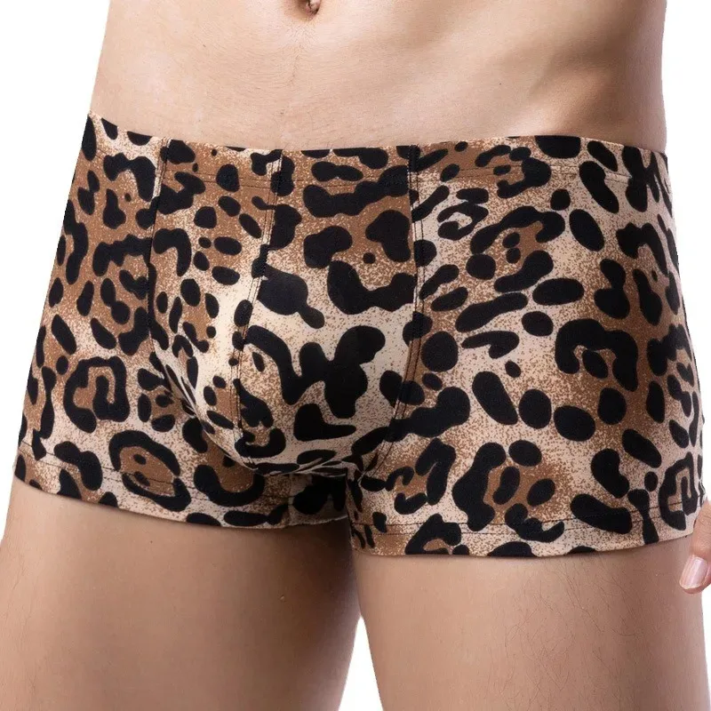 Men's Fashion Sexy Leopard Print Ice Silk U Bulge Pouch Seamless Breathable Boxer Shorts Underwear
Men's Fashion Sexy Leopard Print Ice Silk U Bulge Pouch Seamless Breathable Boxer Shorts Underwear