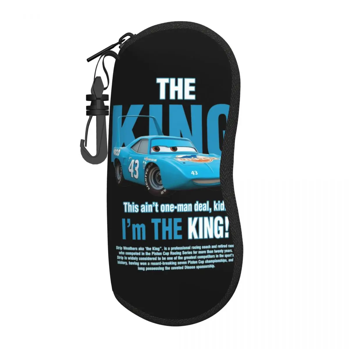 Автомобильные очки The King Lightning Mcqueen, модный футляр для хранения солнцезащитных очков на молнии, винтажный контейнер для очков
Автомобильные очки The King Lightning Mcqueen, модный футляр для хранения солнцезащитных очков на молнии, винтажный контейнер для очков
