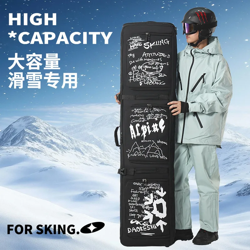 New Style Snowboard Bag with Wheels, Single Board Bag, Double Board Bag, Dry and Wet Separation, Large Capacity
New Style Snowboard Bag with Wheels, Single Board Bag, Double Board Bag, Dry and Wet Separation, Large Capacity