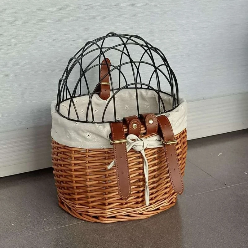 Wicker Bike Basket Portable Pet Safety Stable Steel Mesh Breathable Durable Bolded Bicycle Panniers Bicycle Accessories
Wicker Bike Basket Portable Pet Safety Stable Steel Mesh Breathable Durable Bolded Bicycle Panniers Bicycle Accessories