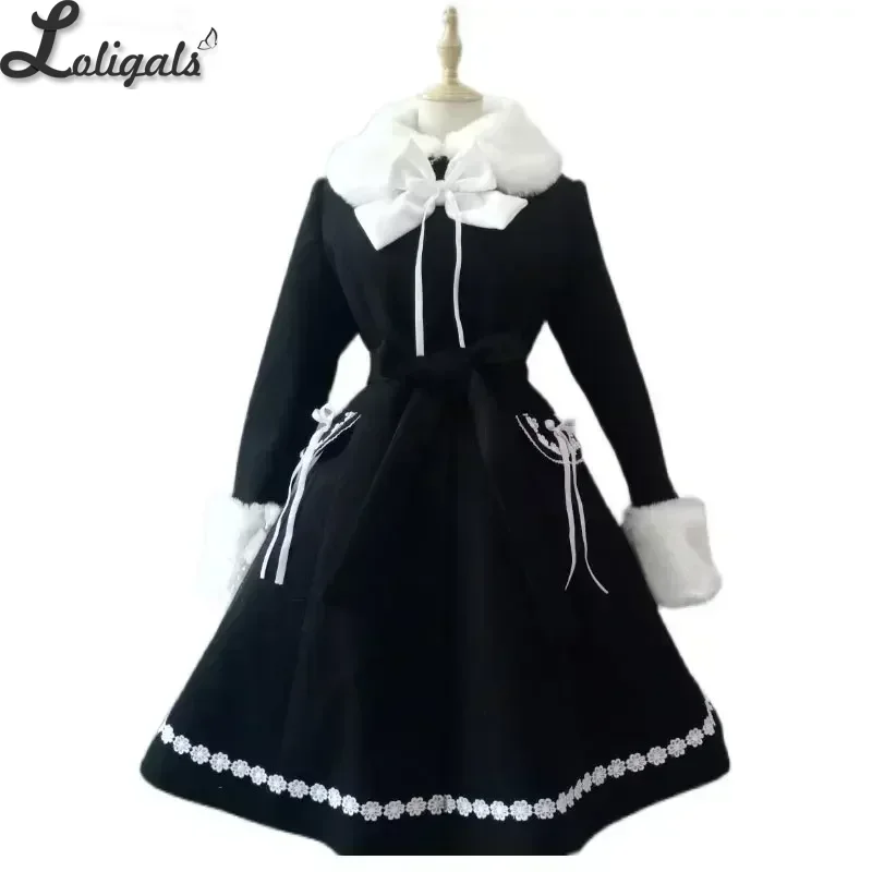Lolita Winter Coat Sweet Fur Collared Daily Single-breasted Women's Long Wool Coat Clearance
Lolita Winter Coat Sweet Fur Collared Daily Single-breasted Women's Long Wool Coat Clearance