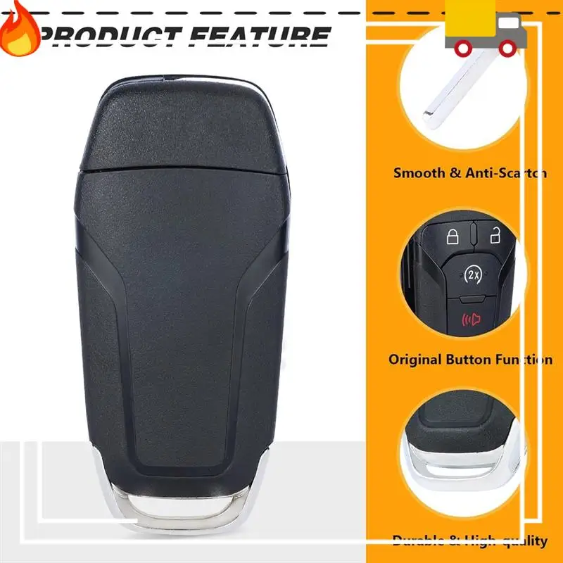 Car Flip Remote Key 4 Button Smart Key 902Mhz N5F-A08TDA 49 Chip For Ford F150 F250 F350 F450 F550 Raptor Ranger Fusion
Car Flip Remote Key 4 Button Smart Key 902Mhz N5F-A08TDA 49 Chip For Ford F150 F250 F350 F450 F550 Raptor Ranger Fusion