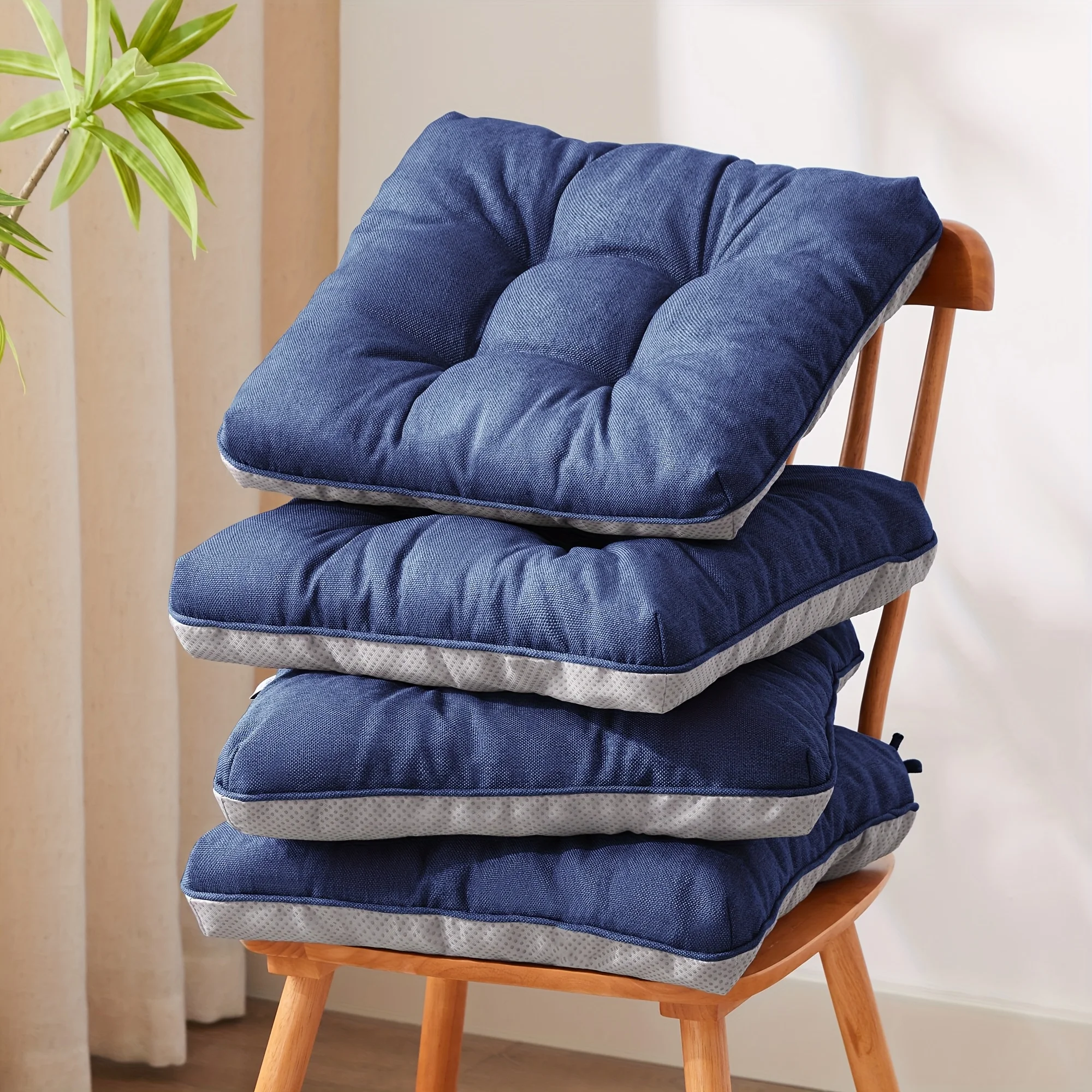 New Year Memory Foam Chair Cushions Set Of 4, Kitchen Chair Cushions with Non-Slip Backing, Seat Cushions for Kitchen Chairs, Indoor Chair Pads with Ties 500gsm
New Year Memory Foam Chair Cushions Set Of 4, Kitchen Chair Cushions with Non-Slip Backing, Seat Cushions for Kitchen Chairs, Indoor Chair Pads with Ties 500gsm