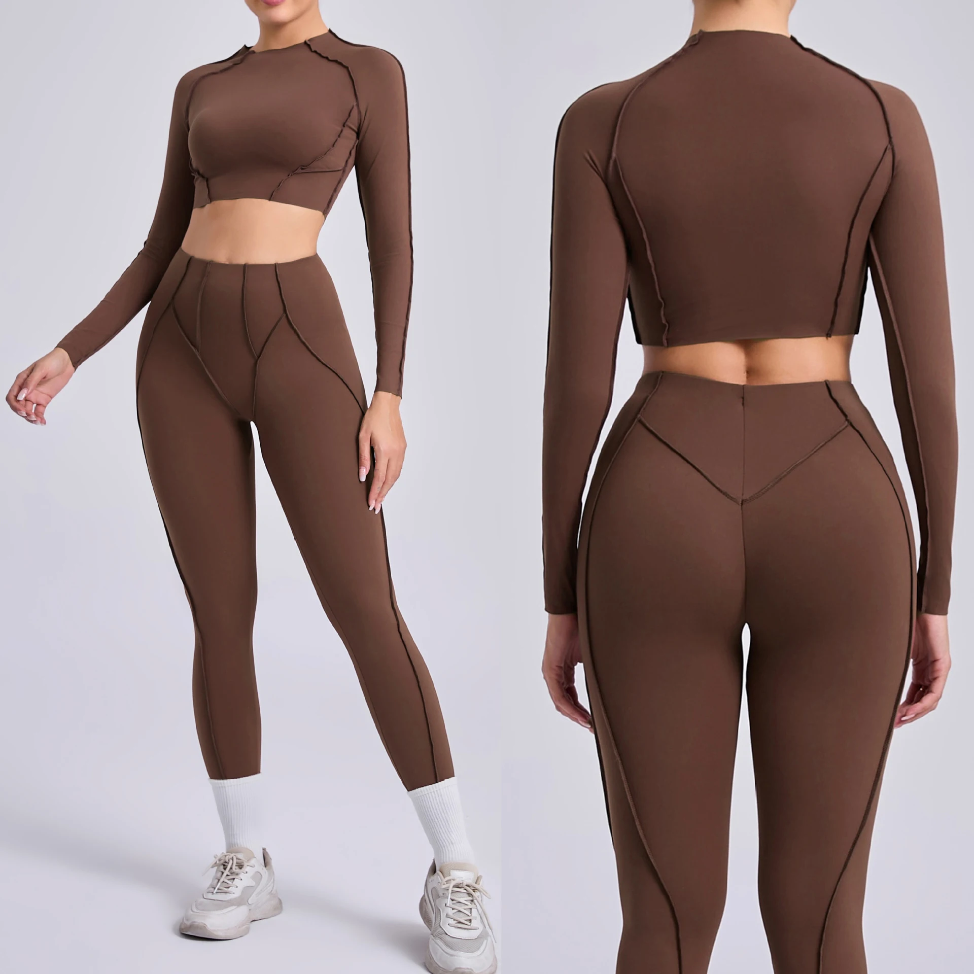 New Yoga Set Women Tracksuit Workout Legging Athletic Suit Long Sleeve Gym Push Up Legging Fitness Bra Sports Wear Active Wear
New Yoga Set Women Tracksuit Workout Legging Athletic Suit Long Sleeve Gym Push Up Legging Fitness Bra Sports Wear Active Wear