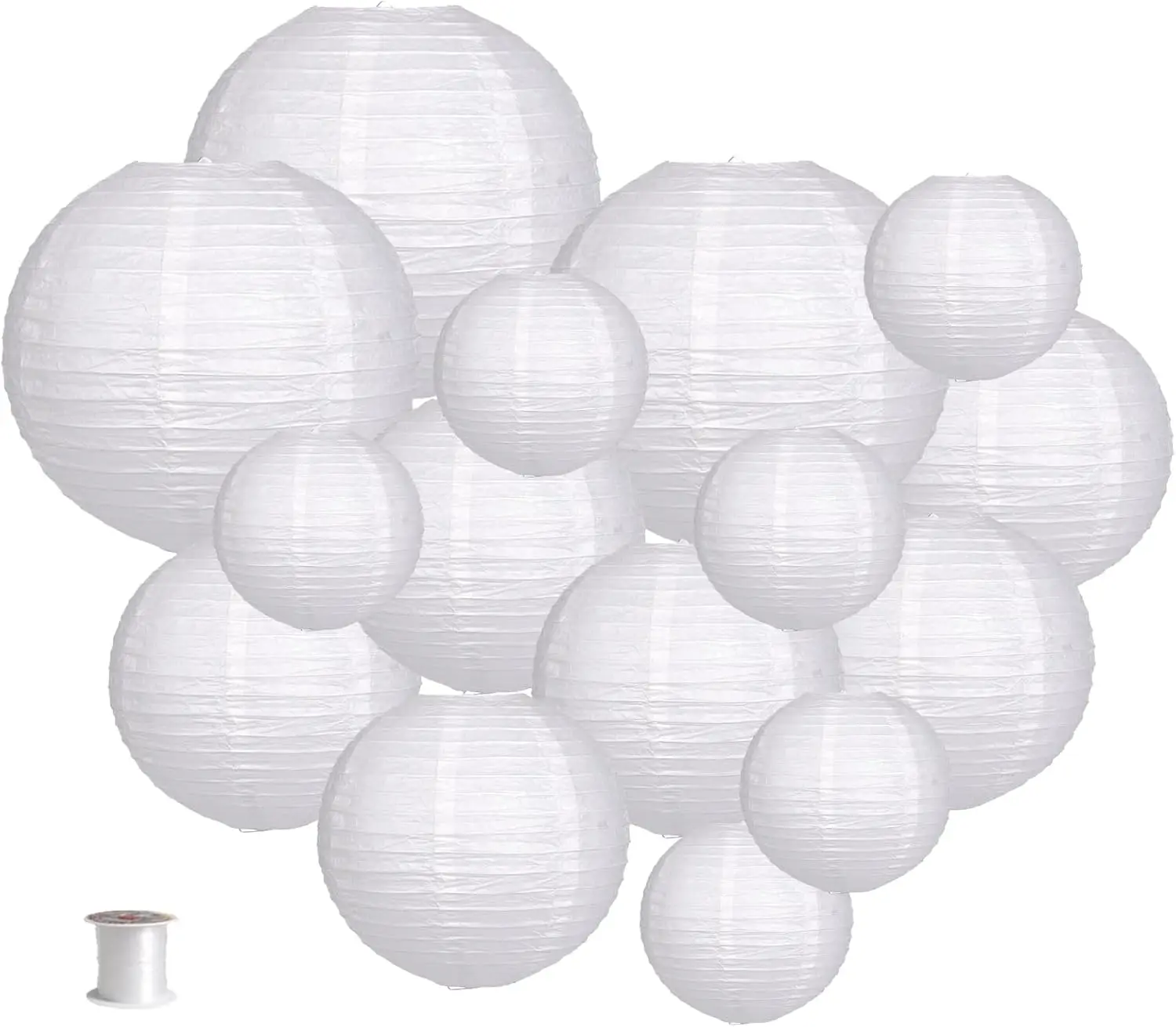 Round Hanging Paper Lanterns Decorations for Graduation Engagement Wedding Birthday Party Supplies White 15pcs
Round Hanging Paper Lanterns Decorations for Graduation Engagement Wedding Birthday Party Supplies White 15pcs