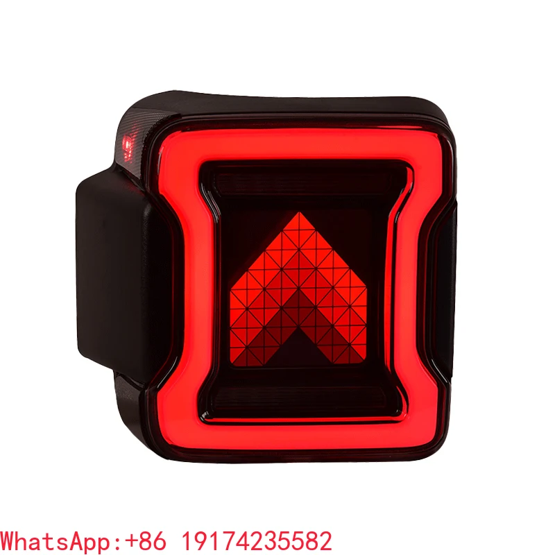 For Jeep Wrangler Tail Lights Rear Lamp 2018 2020 Taillight Upgrade OLED Turn Signals Rear Lamp Indictor