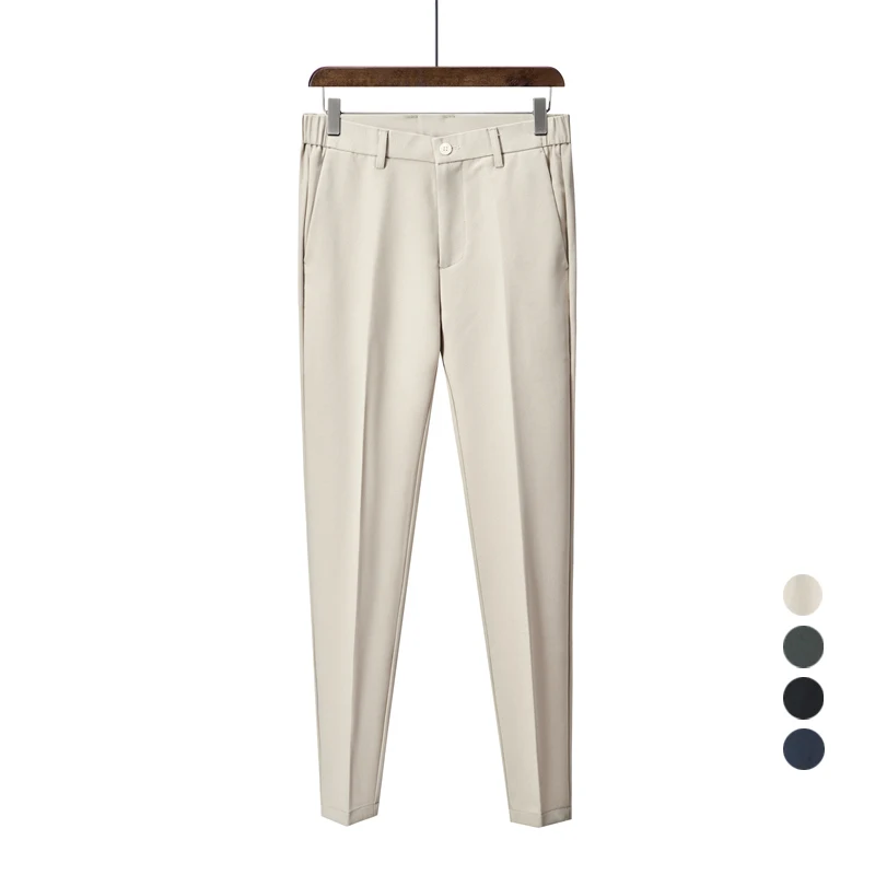 2022 Business Suit Pants Autumn Men Formal Slim Fit Office Ankle Length Straight Casual Elastic Waist Luxury Trousers Male
2022 Business Suit Pants Autumn Men Formal Slim Fit Office Ankle Length Straight Casual Elastic Waist Luxury Trousers Male