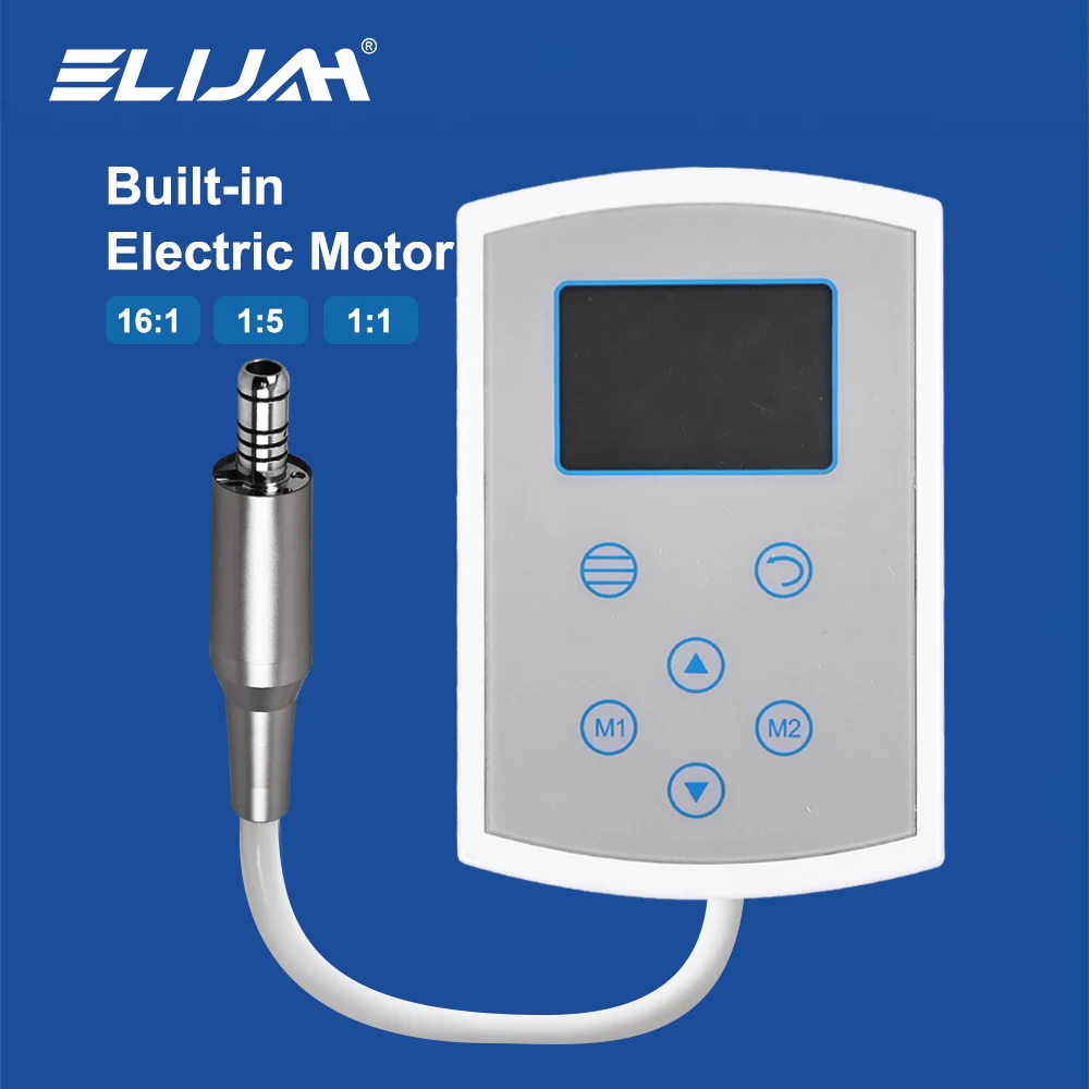 ELIJAH Dental Electric Motror Contra Angle Large Torque Built-in Type Brushless Clinical Fiber Optic Motor Dentistry Equipment
ELIJAH Dental Electric Motror Contra Angle Large Torque Built-in Type Brushless Clinical Fiber Optic Motor Dentistry Equipment