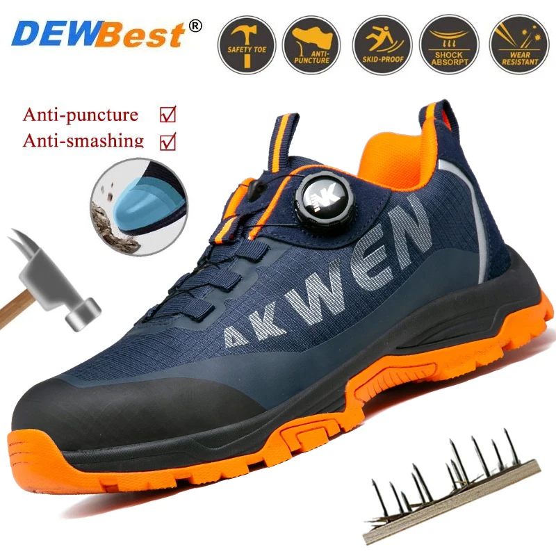 Fashion new safety work shoes anti-smash anti-puncture anti-odor men wear shoes non-slip knob buckle steel toe shoes
Fashion new safety work shoes anti-smash anti-puncture anti-odor men wear shoes non-slip knob buckle steel toe shoes