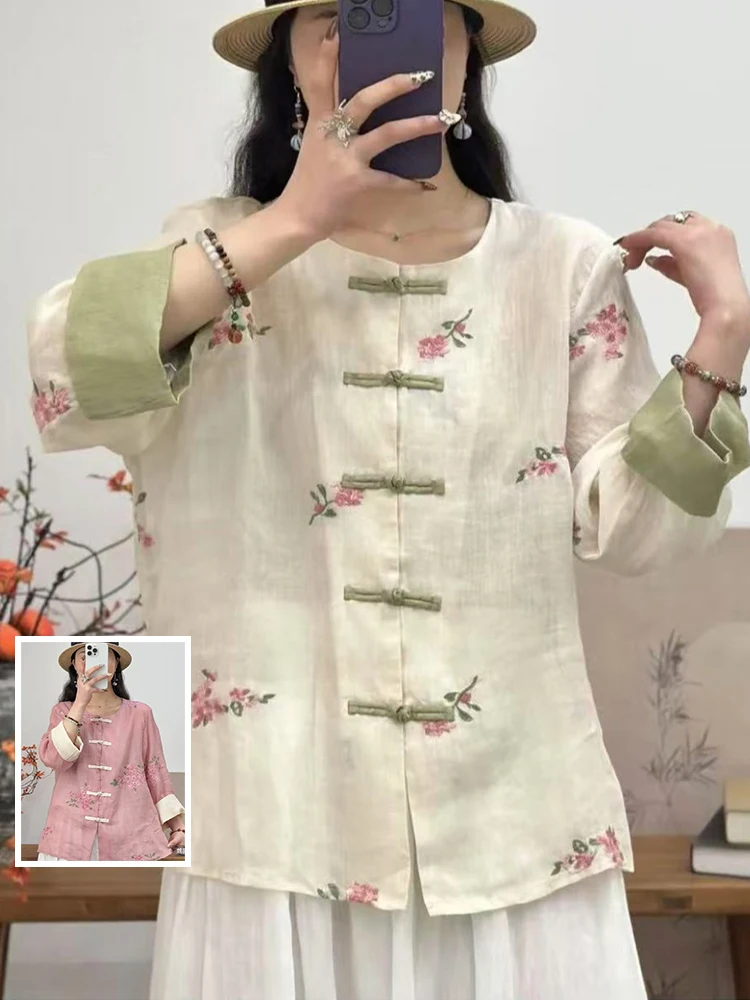 Ретро конопляная этническая вышивка irt, большой размер, женский модный круглый кардиган на пуговицах с открытым краем свека, топ
Ретро конопляная этническая вышивка irt, большой размер, женский модный круглый кардиган на пуговицах с открытым краем свека, топ