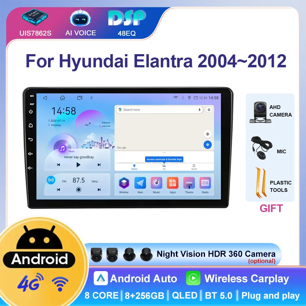 WITFIGHTER Android 13 4G Autoradio For Hyundai Elantra 2004~2012 GPS Navigation Car Radio Stereo Carplay DVD Player 360 Camera
WITFIGHTER Android 13 4G Autoradio For Hyundai Elantra 2004~2012 GPS Navigation Car Radio Stereo Carplay DVD Player 360 Camera