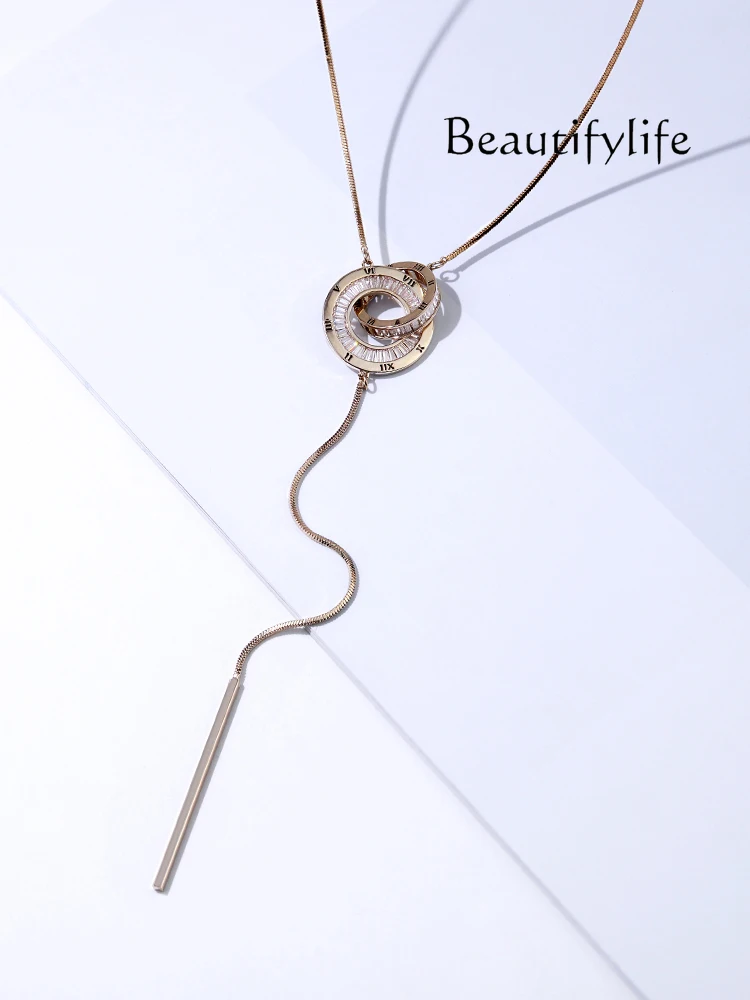 Simple retro sweater chain long high-end design sense niche long necklace birthday gift
Simple retro sweater chain long high-end design sense niche long necklace birthday gift