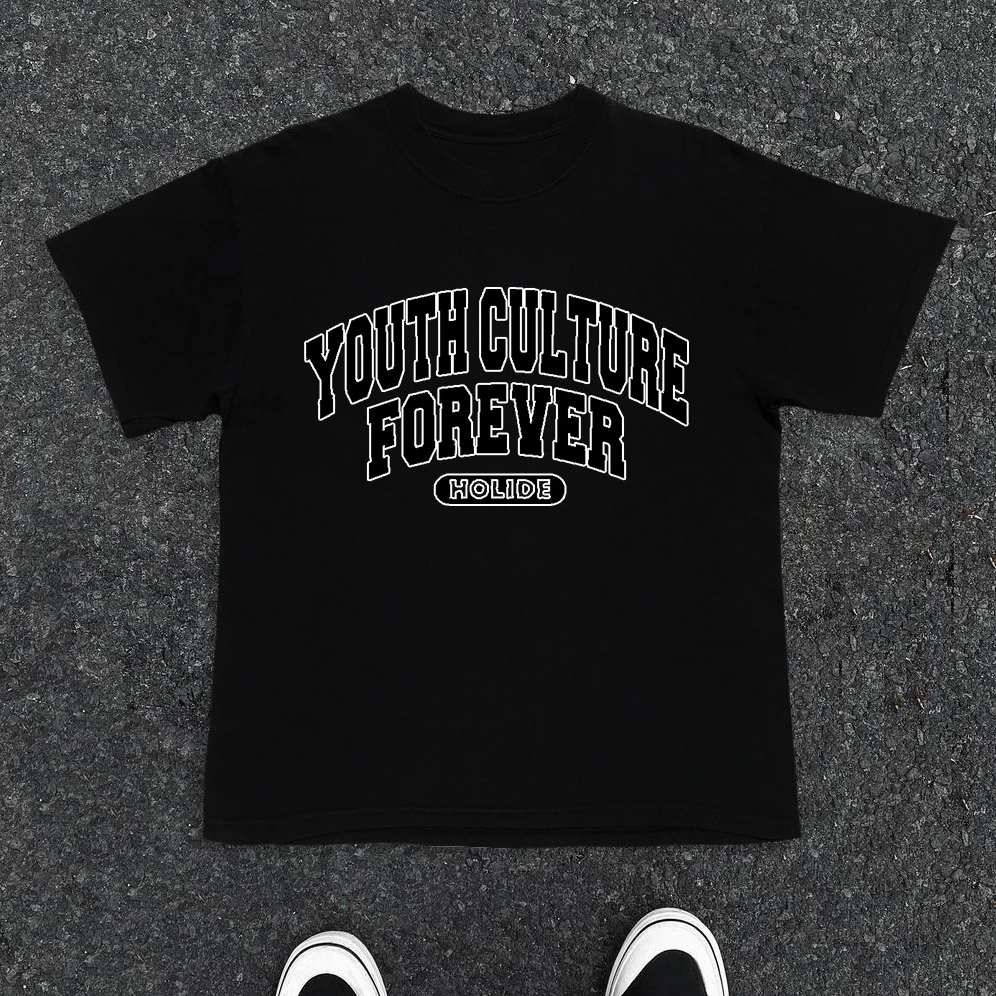 Motorcycle Street Style Letters Men and Women Couples Loose Short-Sleeved T-Shirt Men's Casual Printed Short-Sleeved Top T-Shirt
Motorcycle Street Style Letters Men and Women Couples Loose Short-Sleeved T-Shirt Men's Casual Printed Short-Sleeved Top T-Shirt