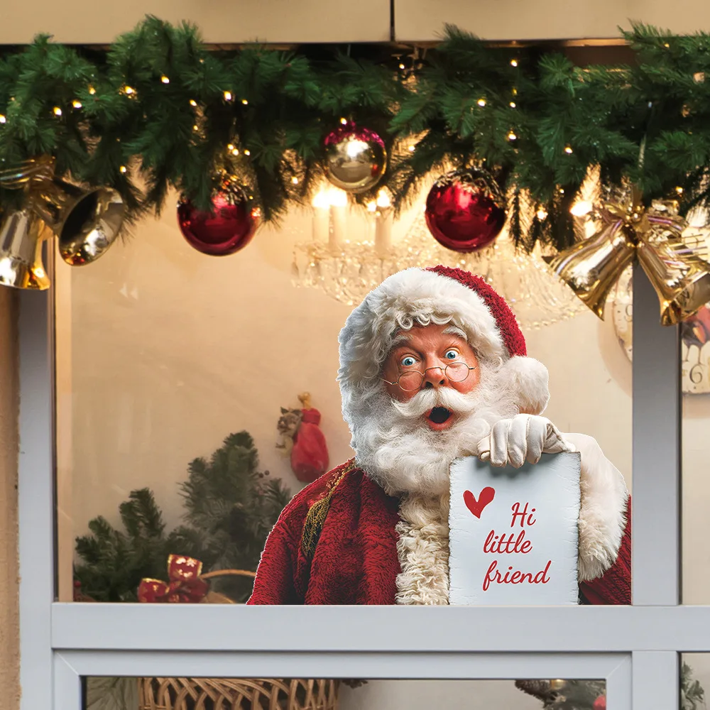 Personalized Quirky Santa Claus English Phrase Home Decoration Glass Door Window Static Stickers
Personalized Quirky Santa Claus English Phrase Home Decoration Glass Door Window Static Stickers