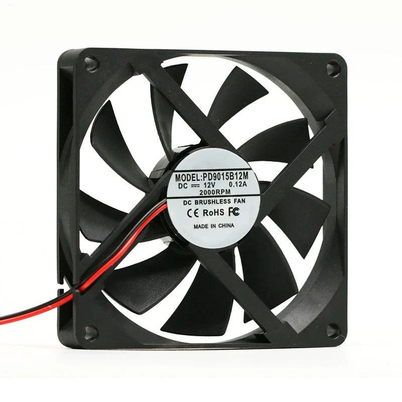 PD9015B12M 9015 DC 12V 0.12A Ultra Thin Axial Fan Replacement Ventilation Cooler For Server Power Box Amplifier Charger Control
PD9015B12M 9015 DC 12V 0.12A Ultra Thin Axial Fan Replacement Ventilation Cooler For Server Power Box Amplifier Charger Control