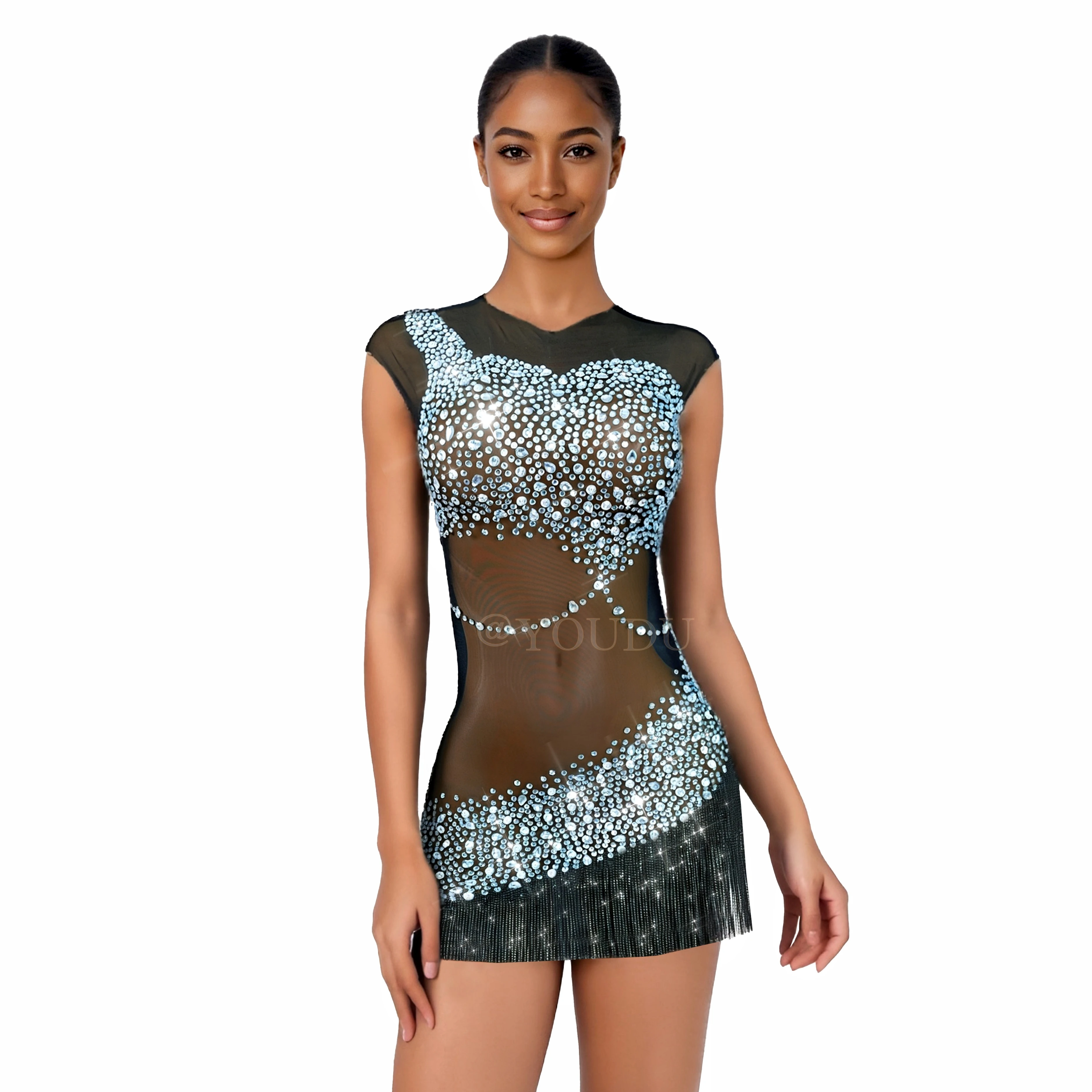 Luxury Handmade Twinkling Crystals chains Rhinestones Sexy Transparent Dress Women Party Show Gown Stage Performance Anyemeiying
Luxury Handmade Twinkling Crystals chains Rhinestones Sexy Transparent Dress Women Party Show Gown Stage Performance Anyemeiying