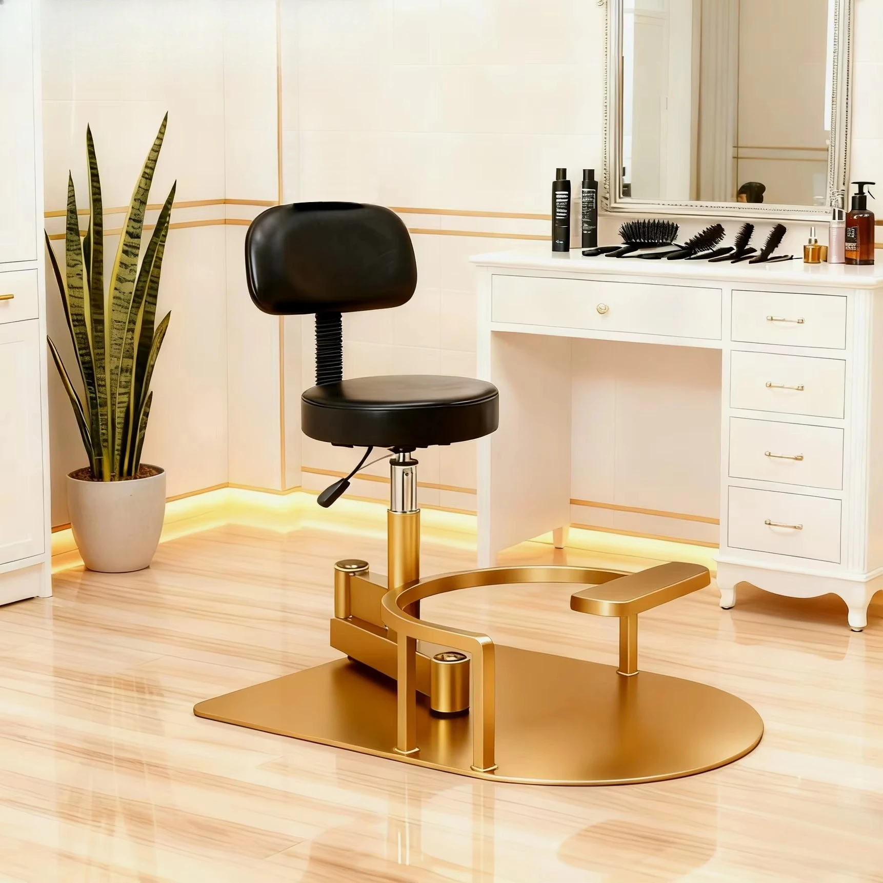 Gold Professional 360 Rotating Barber Revolving Technician Chair Heavy Work Integrated Adjustable Barber Cutting Stool
Gold Professional 360 Rotating Barber Revolving Technician Chair Heavy Work Integrated Adjustable Barber Cutting Stool