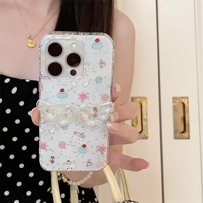 Cute Bowknot Side Frame Phone Case For iPhone 16 Pro 15 14 13 Pro Max Cover Clear Glitter Wings Shockproof Cases for 16 ProMax
Cute Bowknot Side Frame Phone Case For iPhone 16 Pro 15 14 13 Pro Max Cover Clear Glitter Wings Shockproof Cases for 16 ProMax