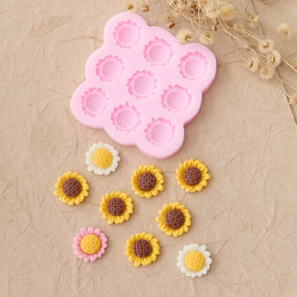 3d 9 Cavity Flowers Silicone Molds Sunflowers Fondant Candy Chocolate Mould Diy Baking Tools Cake Decoration Accessories
3d 9 Cavity Flowers Silicone Molds Sunflowers Fondant Candy Chocolate Mould Diy Baking Tools Cake Decoration Accessories