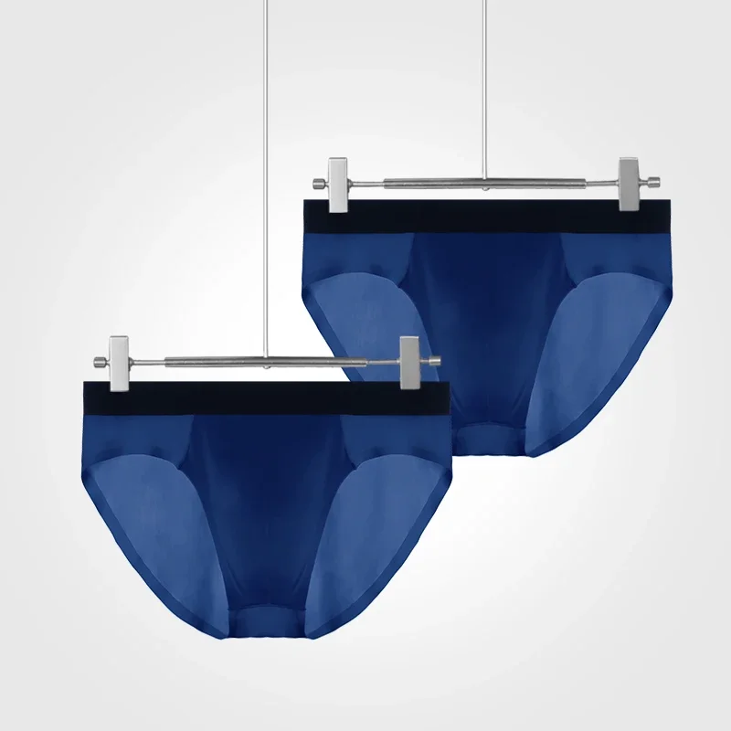 2PCS Men Ice Silk Thin Seamless Triangle Briefs, Low Waist Sexy Antibacterial Crotch Summer Underwear
2PCS Men Ice Silk Thin Seamless Triangle Briefs, Low Waist Sexy Antibacterial Crotch Summer Underwear