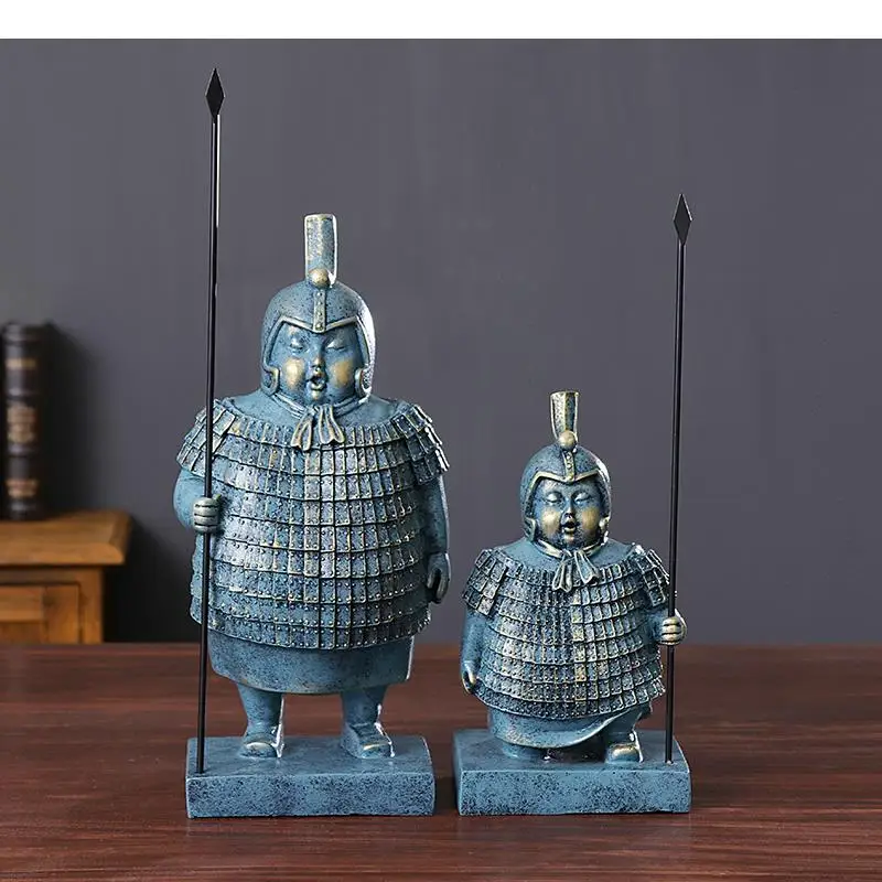 Креативная фигурка из смолы, Ремесленная скульптура, солдат, терракотовые воины, золотые китайские ретро настольные украшения, украшение для дома
Креативная фигурка из смолы, Ремесленная скульптура, солдат, терракотовые воины, золотые китайские ретро настольные украшения, украшение для дома