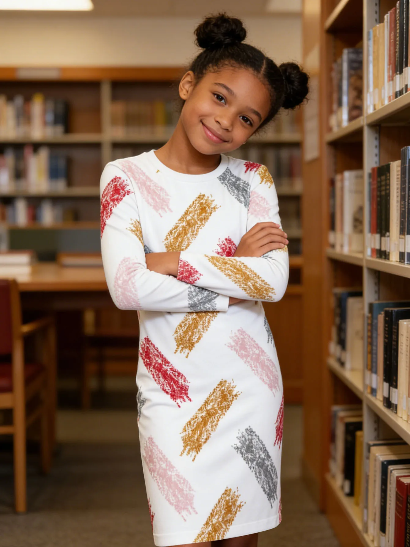 2026 Children's white background red pink gold gray striped art wind twill graffiti long sleeve slim skirt
2026 Children's white background red pink gold gray striped art wind twill graffiti long sleeve slim skirt