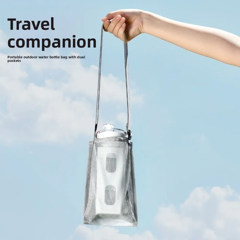 Adjustable Shoulder Strap Water Bottle Bag Double-layer Large Capacity Mesh Water Cup Bag Visible Portable Crossbody Bottle Bag
Adjustable Shoulder Strap Water Bottle Bag Double-layer Large Capacity Mesh Water Cup Bag Visible Portable Crossbody Bottle Bag