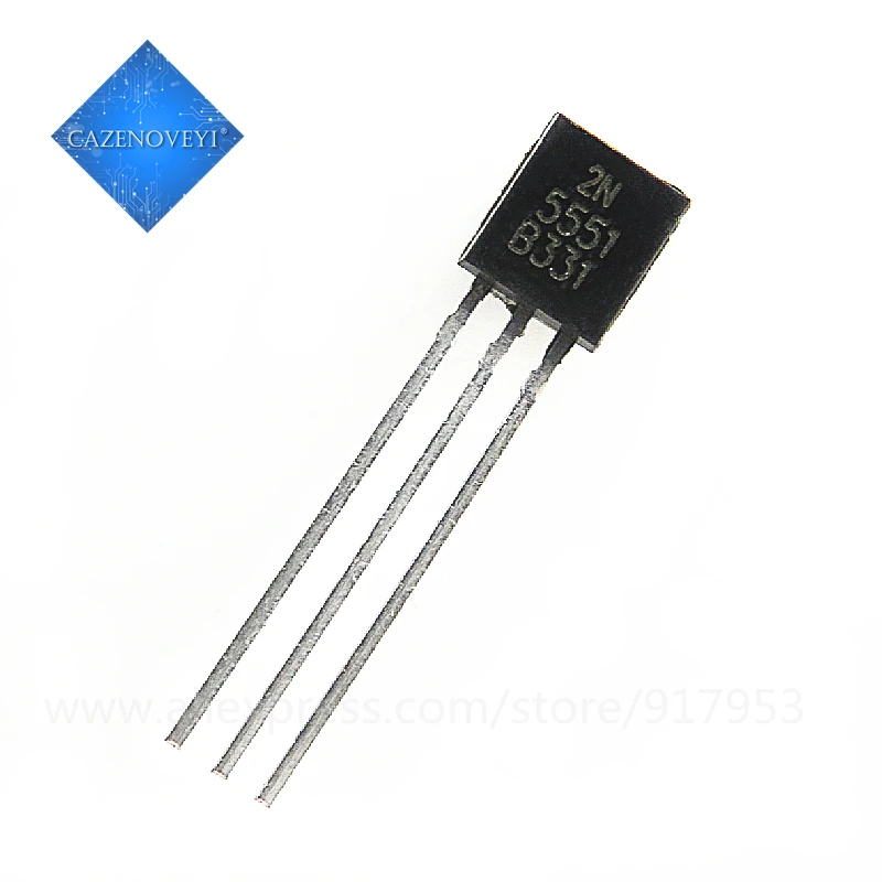 100pcs/lot 2N5551 TO-92 NPN General Purpose Amplifier 0.6A 160V NPN Original new In Stock
100pcs/lot 2N5551 TO-92 NPN General Purpose Amplifier 0.6A 160V NPN Original new In Stock