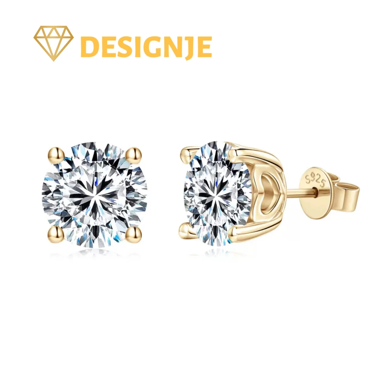 Hot sale flash moissanite hollow-shaped four-prong round earring s925 sterling silver high-end simple business casual style
Hot sale flash moissanite hollow-shaped four-prong round earring s925 sterling silver high-end simple business casual style