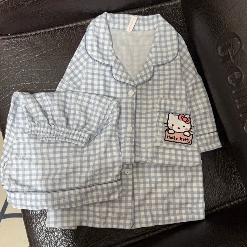 Sanrio Hello Kitty Kawaii Summer Couple Pajamas Set Cotton Pajamas Anime Printed Short Sleeved Shorts Cartoon Home Clothes Set
Sanrio Hello Kitty Kawaii Summer Couple Pajamas Set Cotton Pajamas Anime Printed Short Sleeved Shorts Cartoon Home Clothes Set