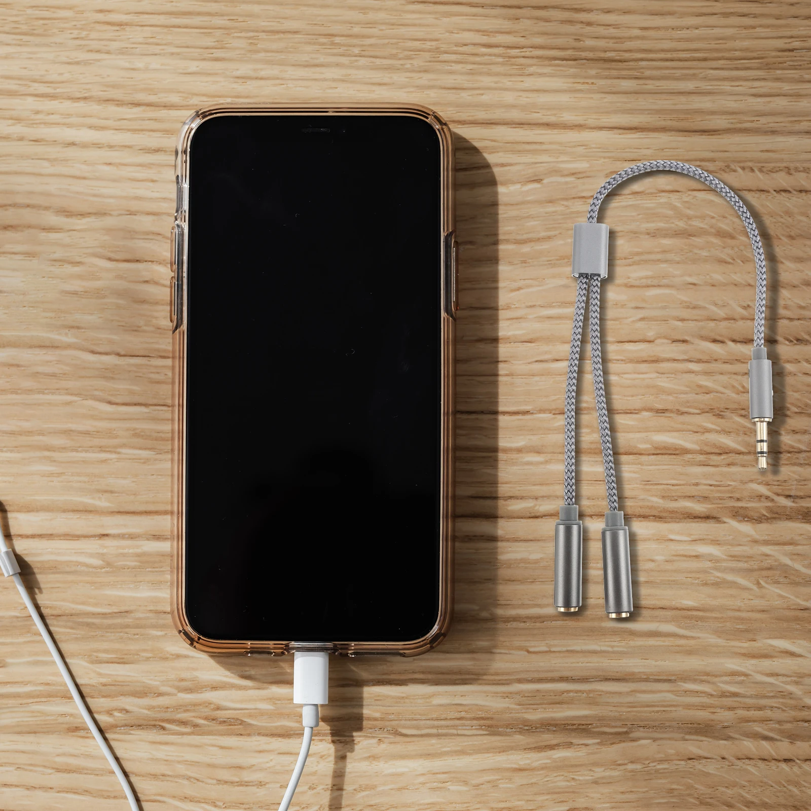 2Pcs Audio Splitter Cable 3.5mm Dual Headphone Adapters Durable Nylon Woven Audio Converter Headset Jack for Laptop Phone
2Pcs Audio Splitter Cable 3.5mm Dual Headphone Adapters Durable Nylon Woven Audio Converter Headset Jack for Laptop Phone