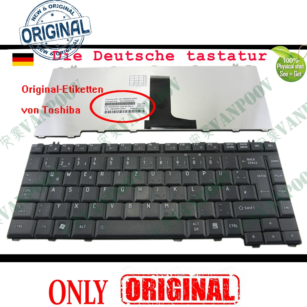 Новая клавиатура QWERTZ для ноутбука Toshiba Satellite A200 A205 A210 A215 A300 A305 A305D A350D A355 M300 M200 M305 Deutsch DE GR
Новая клавиатура QWERTZ для ноутбука Toshiba Satellite A200 A205 A210 A215 A300 A305 A305D A350D A355 M300 M200 M305 Deutsch DE GR