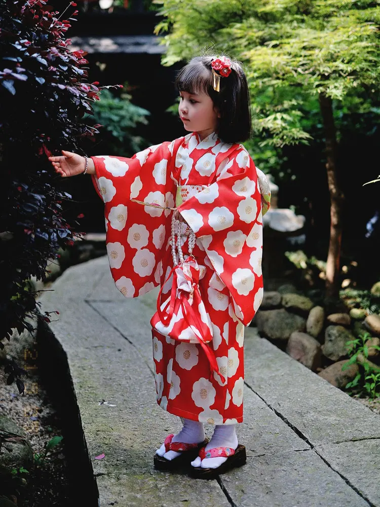 Japan Style Girl's Spring Long Dress Floral Prints Kid's Traditional Kimono Stage Performing Dress Halloween Costume
Japan Style Girl's Spring Long Dress Floral Prints Kid's Traditional Kimono Stage Performing Dress Halloween Costume