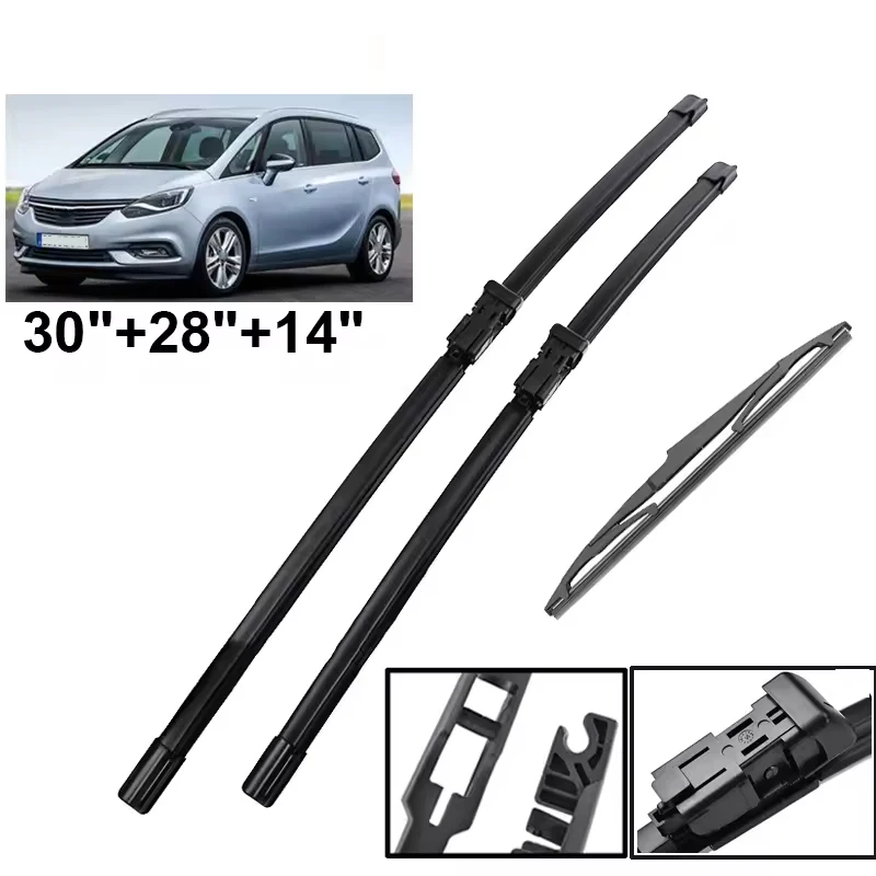 Wiper Front & Rear Wiper Blades Set For Opel Zafira Tourer C 2012 - 2020 Windshield Windscreen Window Brush 30"+28"+14"
Wiper Front & Rear Wiper Blades Set For Opel Zafira Tourer C 2012 - 2020 Windshield Windscreen Window Brush 30"+28"+14"