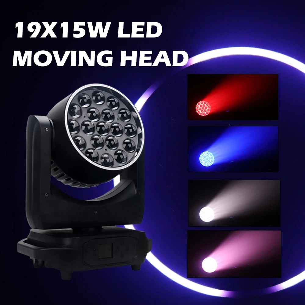 19X15W DJ Moving Head Zoom Wash Light DMX512 Rotating LED Beam Disco Party Lights RGBW Stage Effect For Nightclubs Event Concer
19X15W DJ Moving Head Zoom Wash Light DMX512 Rotating LED Beam Disco Party Lights RGBW Stage Effect For Nightclubs Event Concer