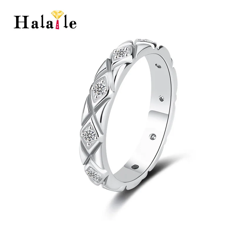 Halaile D Color Moissanite S925 Sterling Silver Rhombus Pattern Row Ring with GRA Trendy Fine Jewelry Elegant Gift for Women Men
Halaile D Color Moissanite S925 Sterling Silver Rhombus Pattern Row Ring with GRA Trendy Fine Jewelry Elegant Gift for Women Men
