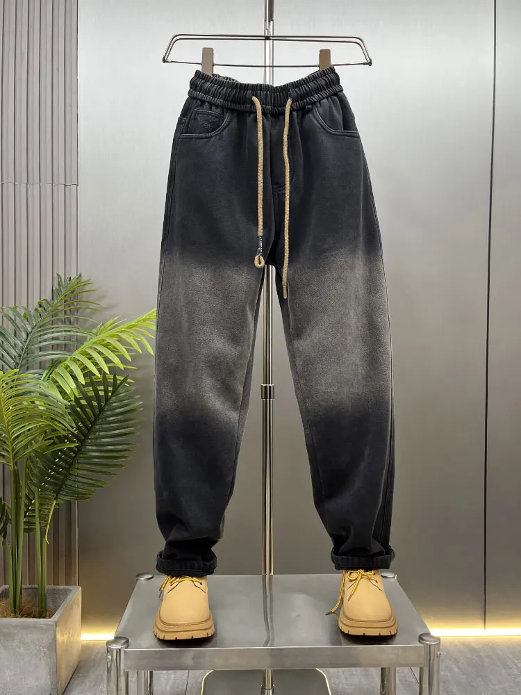 Men's Fce Lined Straight Leg Jeans mid Waist Long Trousers Casual Wear Durable Thiened Waed out adient Color Jeans
Men's Fce Lined Straight Leg Jeans mid Waist Long Trousers Casual Wear Durable Thiened Waed out adient Color Jeans