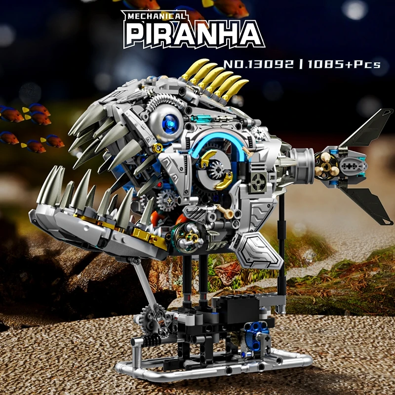 2025 NEW Mechanical Piranha Building Blocks Set Marine Creative Animal Linkage Model for Kids Birthday Christmas Gifts
2025 NEW Mechanical Piranha Building Blocks Set Marine Creative Animal Linkage Model for Kids Birthday Christmas Gifts