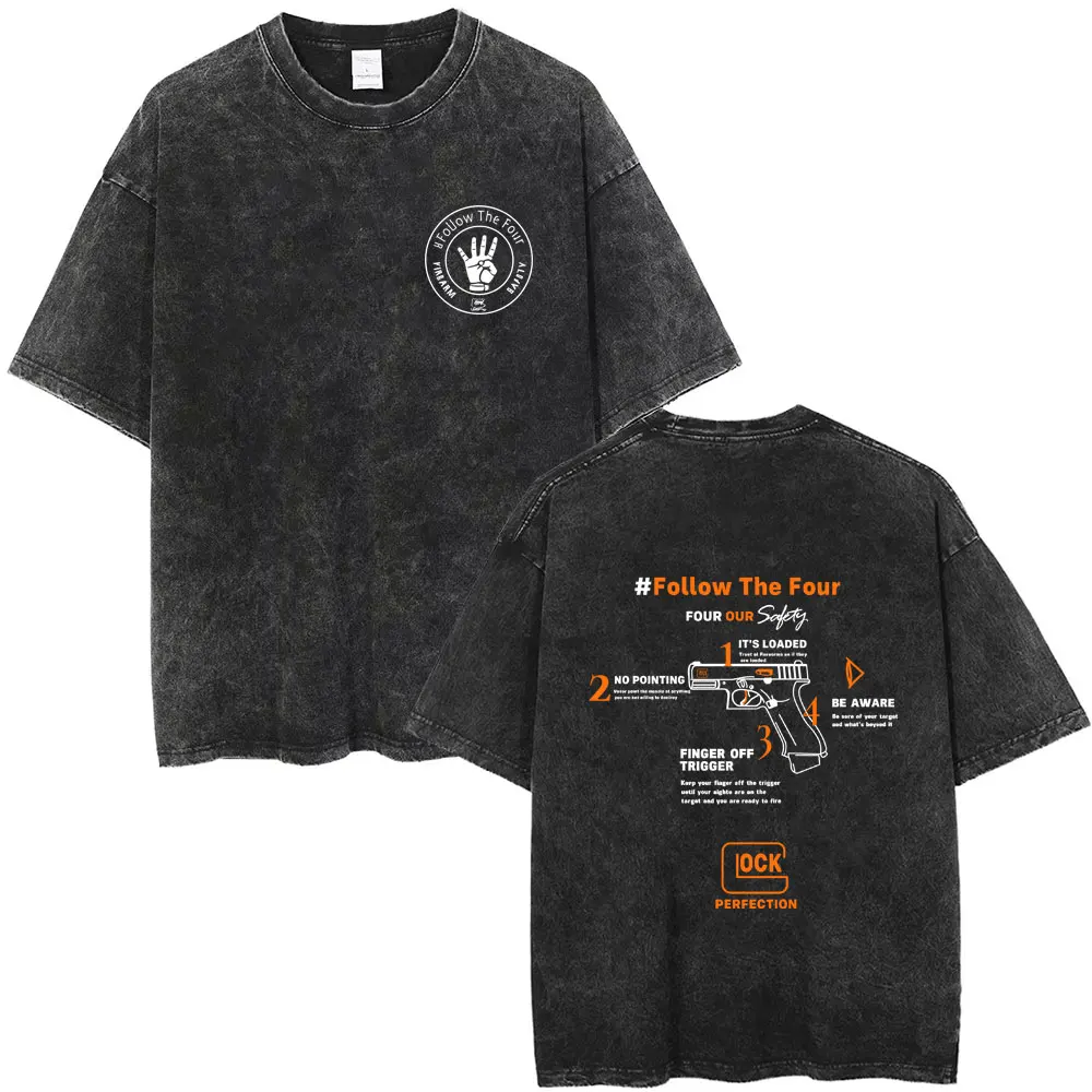 Army Fan Club Training Competition Glock Pistol Follow The Four Vintage Wasehd T-shirt Men Women Fashion Casual Oversized Tshirt
Army Fan Club Training Competition Glock Pistol Follow The Four Vintage Wasehd T-shirt Men Women Fashion Casual Oversized Tshirt