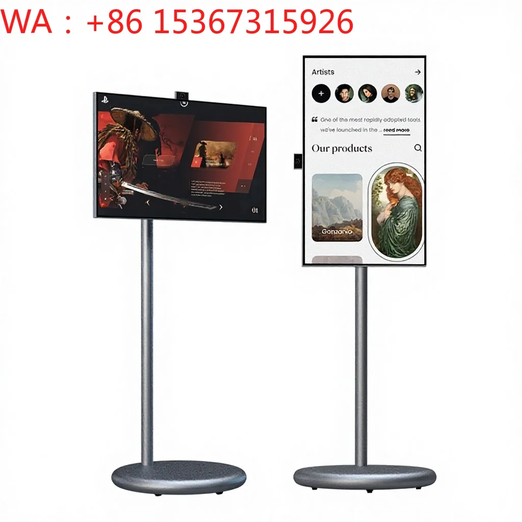 Interactive LED LCD Panel Rechargeable Smart Digital Signage 1080P HD Portable 27 Inch Silver Gray Wide Screen WiFi Display
Interactive LED LCD Panel Rechargeable Smart Digital Signage 1080P HD Portable 27 Inch Silver Gray Wide Screen WiFi Display
