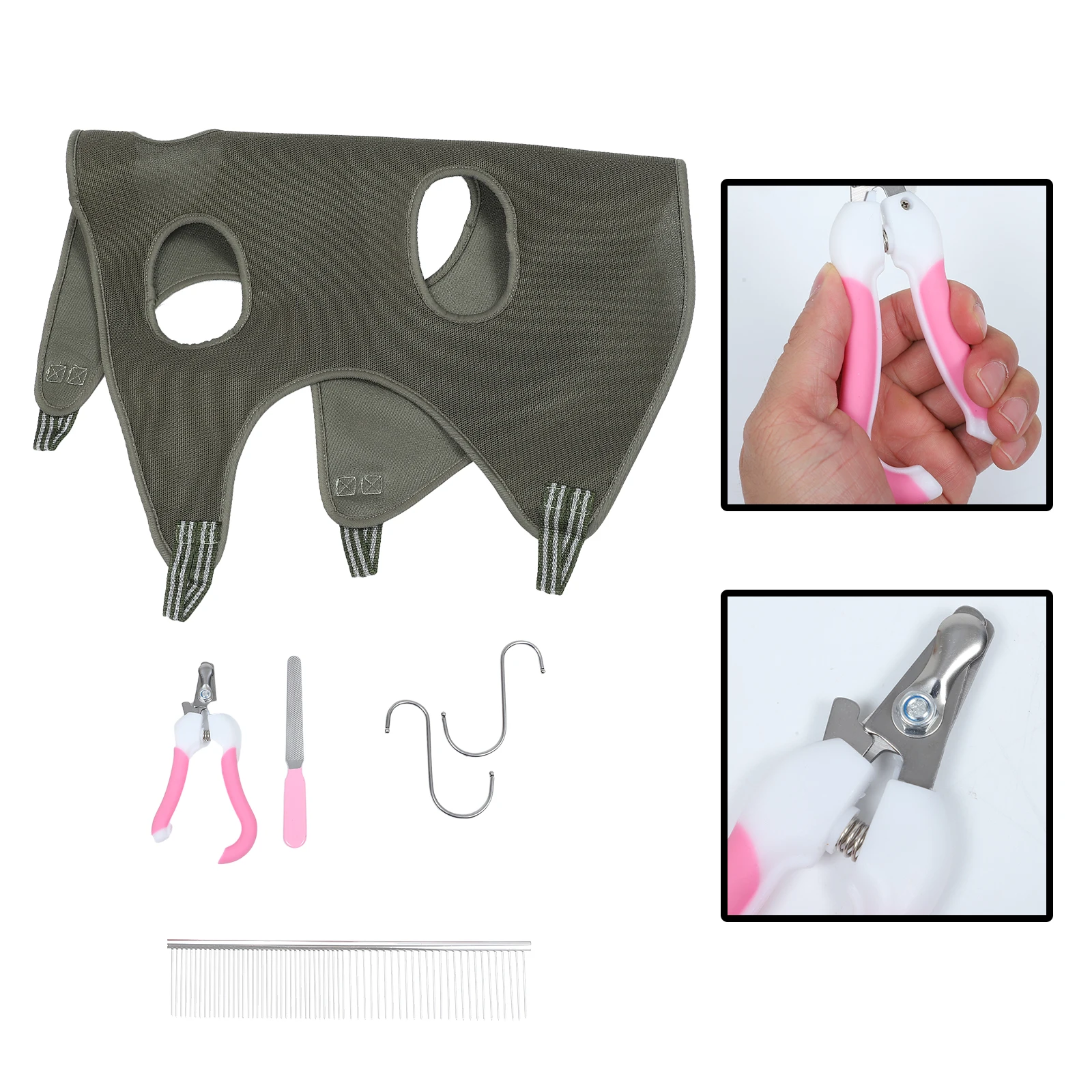 Pet Nail Trimming Hammock Breathable Mesh Grooming Tool for Cat Dog Accessories Nail Clipper File Miniature 
Pet Nail Trimming Hammock Breathable Mesh Grooming Tool for Cat Dog Accessories Nail Clipper File Miniature