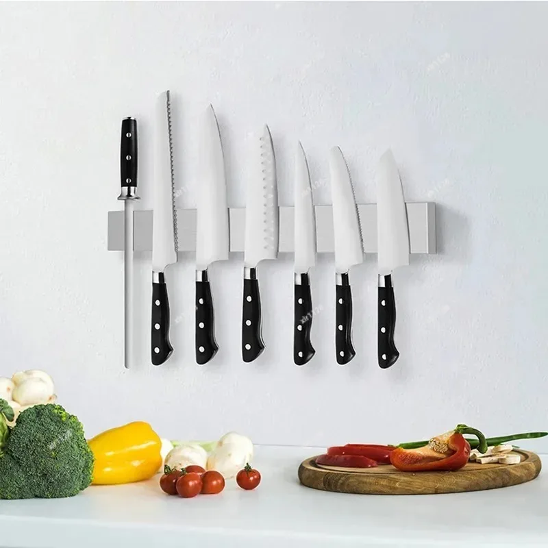 Wall Mounted Magnetic Knife Holder Stainless Steel Strip Rack Kitchen Tool Storage 30-50cm
Wall Mounted Magnetic Knife Holder Stainless Steel Strip Rack Kitchen Tool Storage 30-50cm