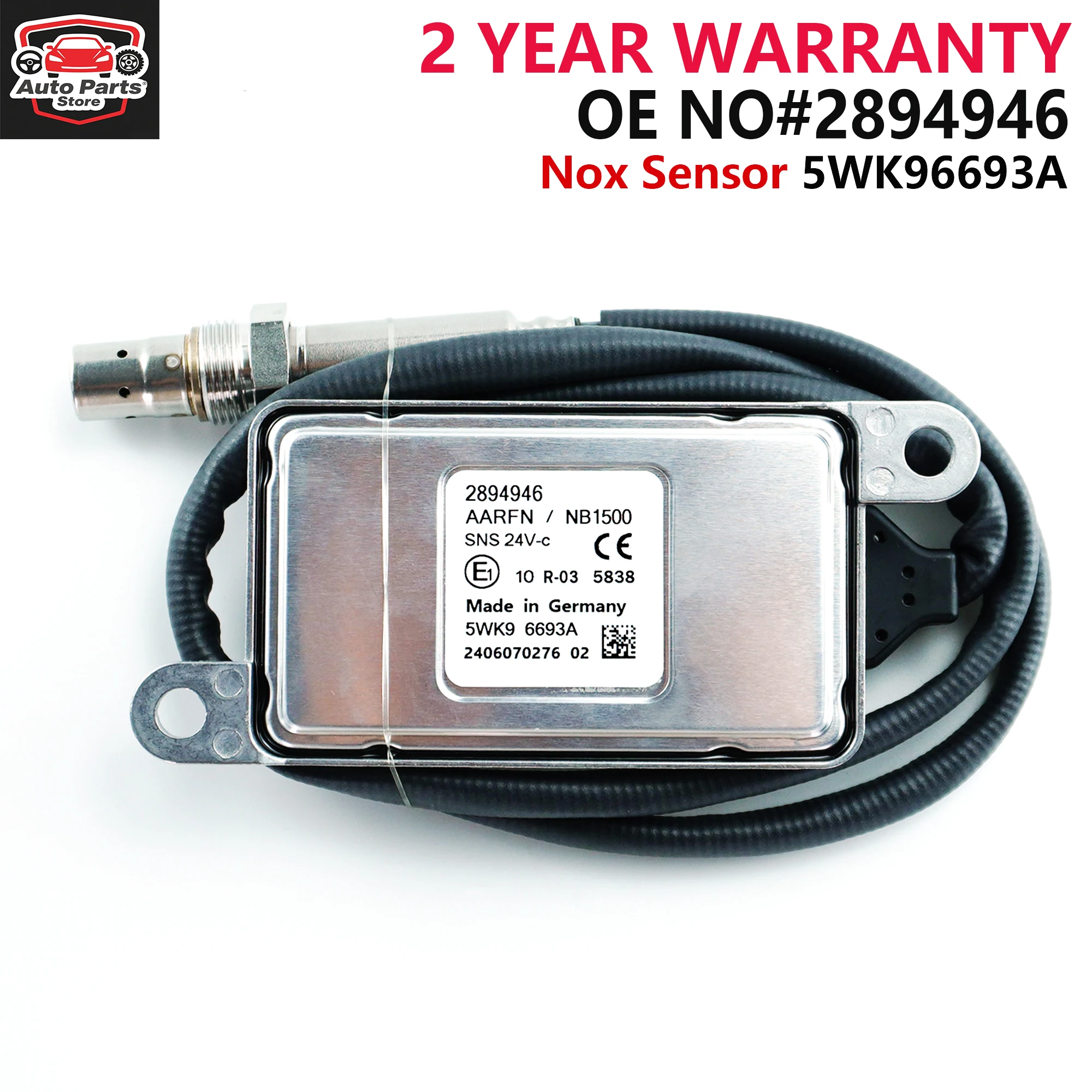 5WK96693A 5WK9 6693A 2894946 New Nitrogen Oxide Sensor Nox Sensor for Cummins 2016-13 ISL 8.9L
5WK96693A 5WK9 6693A 2894946 New Nitrogen Oxide Sensor Nox Sensor for Cummins 2016-13 ISL 8.9L