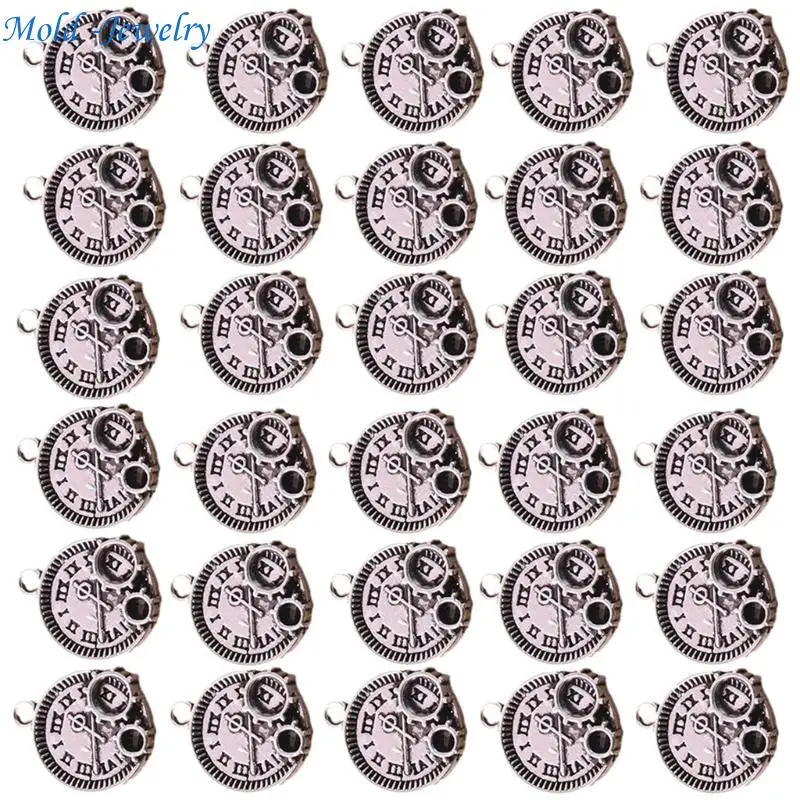 69HB 30pcs Vintage Alloy Clock Charm Fashionable Timepiece Pendants For DIY Jewelry
69HB 30pcs Vintage Alloy Clock Charm Fashionable Timepiece Pendants For DIY Jewelry