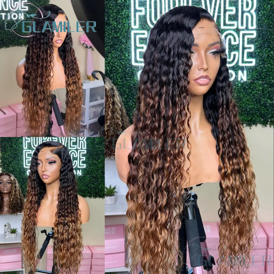 Left Part Depp Wave Brown Blonde Highlight 13x6/360 Lace Front Wig with Black Rooted #4/27 Glueless 13x4 Silk Top Lace Front Wig
Left Part Depp Wave Brown Blonde Highlight 13x6/360 Lace Front Wig with Black Rooted #4/27 Glueless 13x4 Silk Top Lace Front Wig