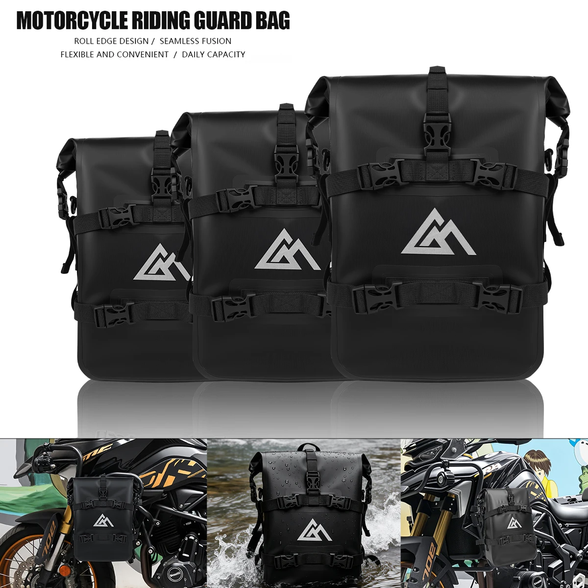 For BMW HONDA Universal Motorcycle Frame Crash Bars Waterproof Bumper Repair Placement Bag 8/9/13/16L toolkit Storage Bag
For BMW HONDA Universal Motorcycle Frame Crash Bars Waterproof Bumper Repair Placement Bag 8/9/13/16L toolkit Storage Bag