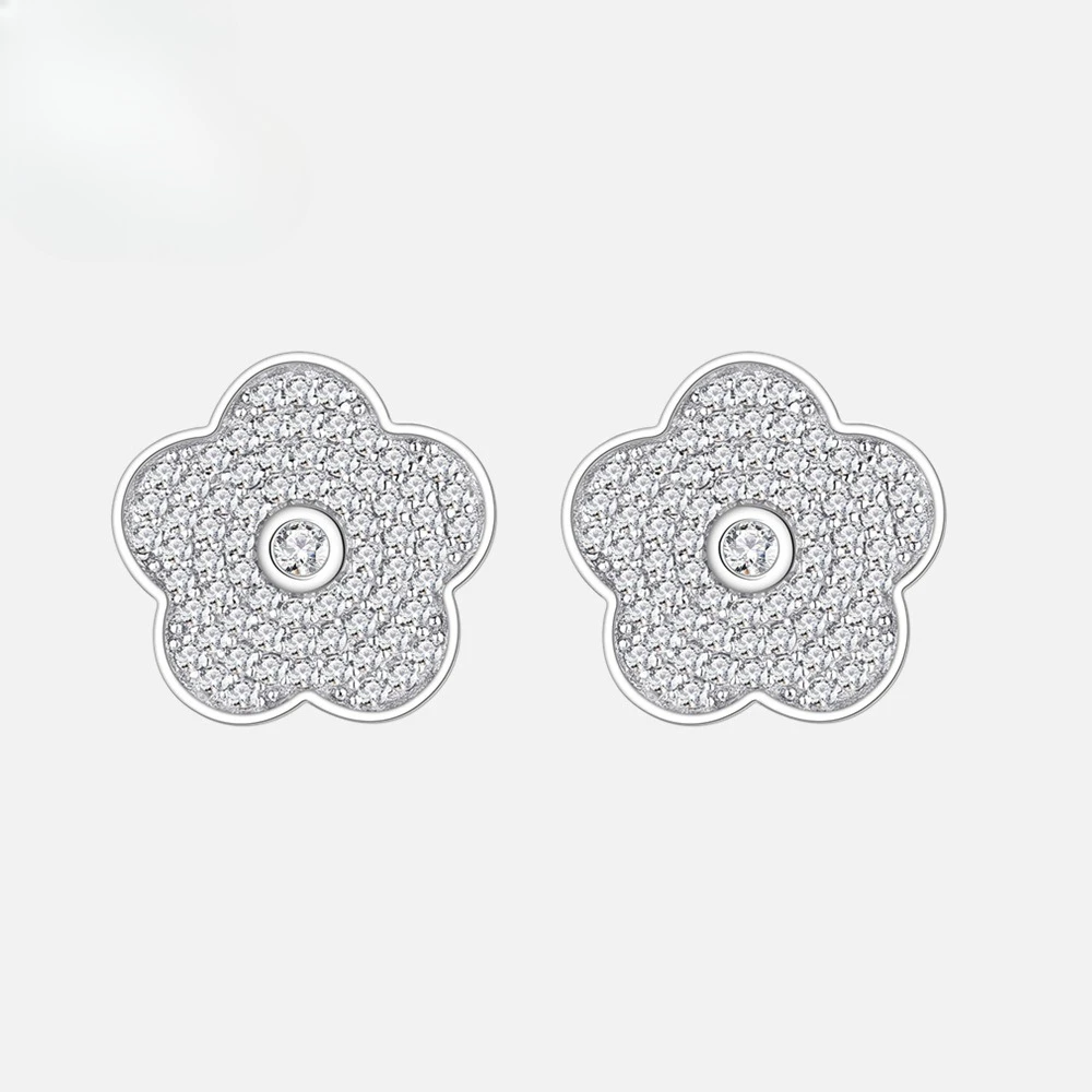 New S925 pure silver camellia earrings for women with French high-end feel, micro inlaid earrings, versatile wedding jewelry
New S925 pure silver camellia earrings for women with French high-end feel, micro inlaid earrings, versatile wedding jewelry