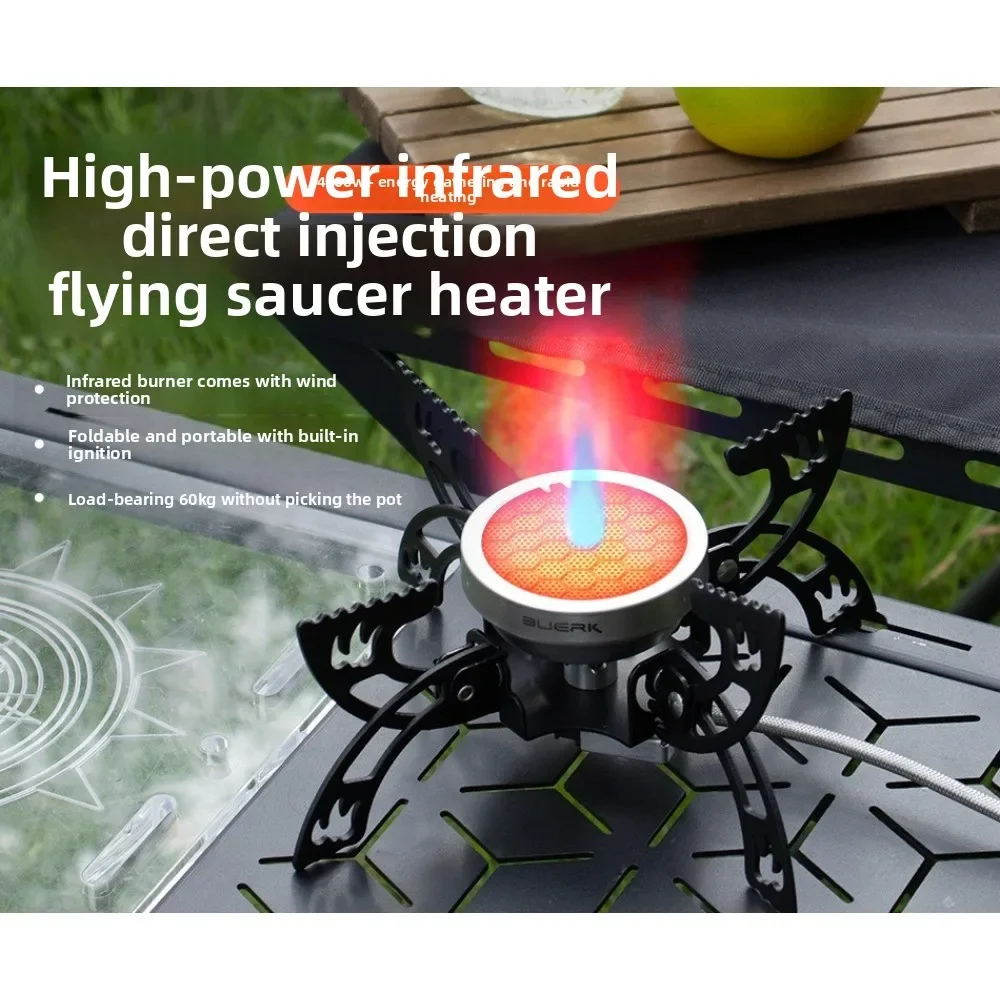 BUERK Outdoor Infrared Burner Outdoor Mini Stove Camping Cooking Ultralight Folding Mini Burner Camp Cooking Supplies
BUERK Outdoor Infrared Burner Outdoor Mini Stove Camping Cooking Ultralight Folding Mini Burner Camp Cooking Supplies