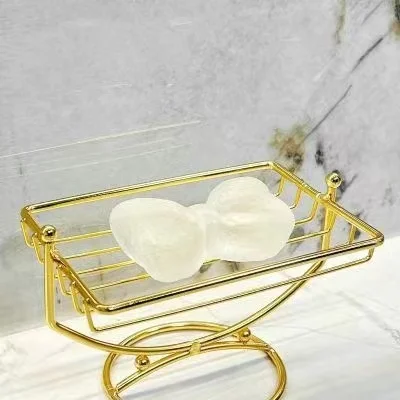 Golden Metal Soap Dish Soap Box Drain Rack Storage Rack Bathroom Supplies Desktop Shelf Soap Holder Home Decoration Accessories
Golden Metal Soap Dish Soap Box Drain Rack Storage Rack Bathroom Supplies Desktop Shelf Soap Holder Home Decoration Accessories